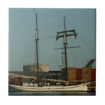 Dutch Schooner In Danish Harbor