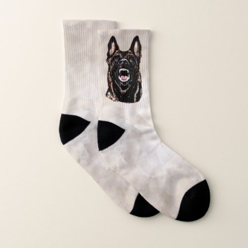 Dutch Shepherd Dog _ Dutchie_  Hollandse  Herder Socks