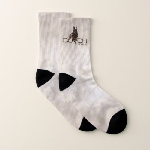 Dutch Shepherd Dog _ Dutchie_  Hollandse  Herder Socks