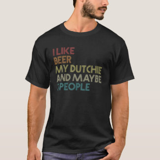 Dutch Shepherd Dog Owner Beer Lover Quote Vintage T-Shirt