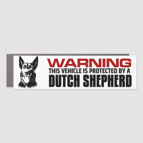 Dutch Shepherd _ Dutchie Car Magnet