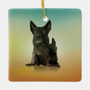 Dutch Shepherd - Dutchie Ceramic Ornament