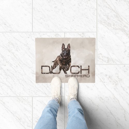 Dutch Shepherd _ Dutchie Illustration Doormat