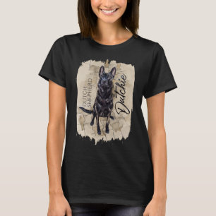 Dutch Shepherd - Dutchie Illustration T-Shirt