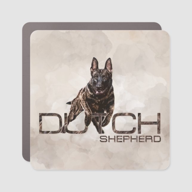 Dutch Shepherd -Hollandse Herdershond  Car Magnet (Front)