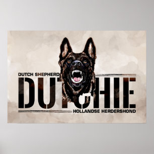 Dutch Shepherd -Hollandse Herdershond Poster