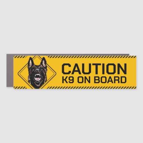 Dutch Shepherd _ K9 on board caution Car Magnet