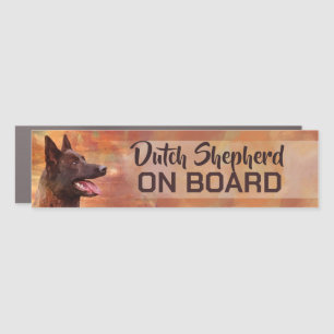 Dutch Shepherd on Board Car Magnet