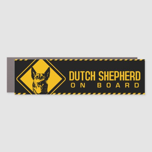 Dutch Shepherd  On Board Car Magnet