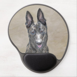 Dutch Shepherd Painting - Cute Original Dog Art Gel Mouse Pad