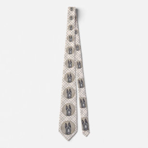 Dutch Shepherd Painting - Cute Original Dog Art Neck Tie