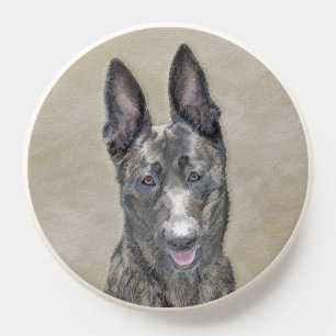Dutch Shepherd Painting - Cute Original Dog Art PopSocket
