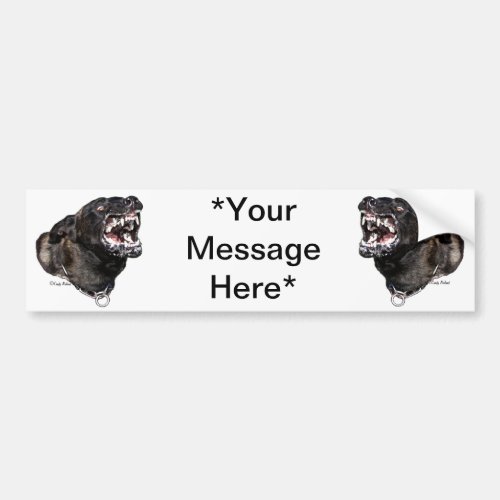 Dutch Shepherd Police Dog bumpersticker Bumper Sticker