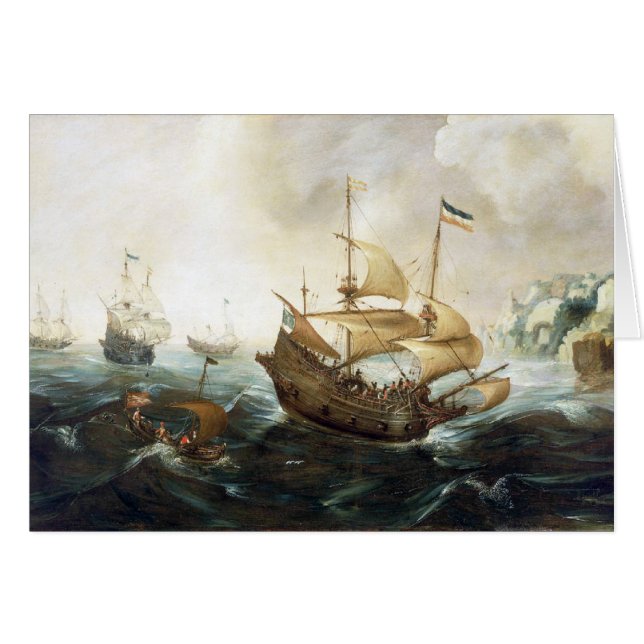 Dutch Ships 1600's Cards (Front Horizontal)