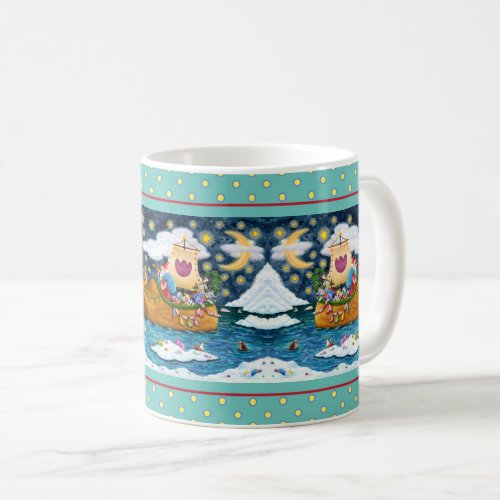 DUTCH SHOE SANTA SHIP ICEBERGS WHALE TEDDY BEAR COFFEE MUG