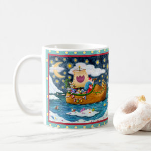 DUTCH SHOE SANTA SHIP, ICEBERGS, WHALE, TEDDY BEAR COFFEE MUG