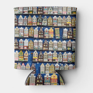 Dutch souvenirs, Amsterdam street scene. Can Cooler