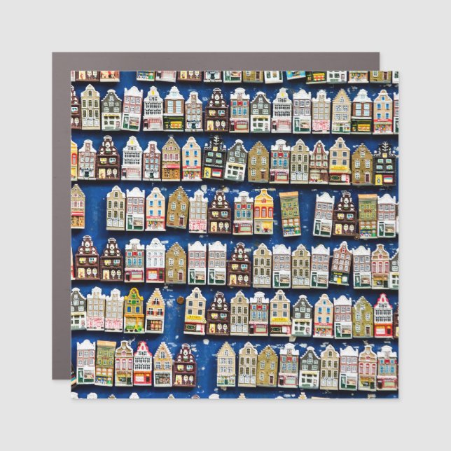 Dutch souvenirs, Amsterdam street scene. Car Magnet (Front)