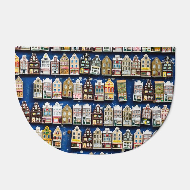 Dutch souvenirs, Amsterdam street scene. Doormat (Front)