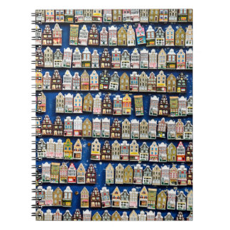 Dutch souvenirs, Amsterdam street scene. Notebook