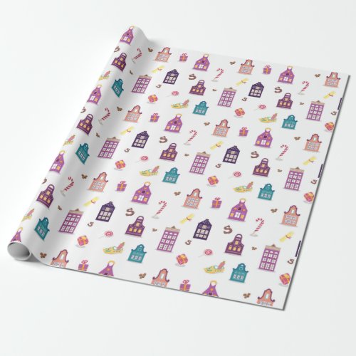 Dutch St Nicholas Day Sinterklaas Holiday Wrapping Paper