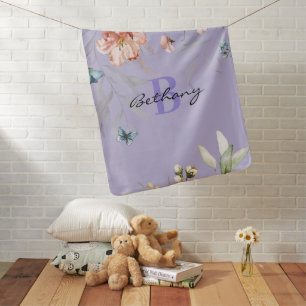 Dutch StillLife Floral Baby Girl Receiving Blanket