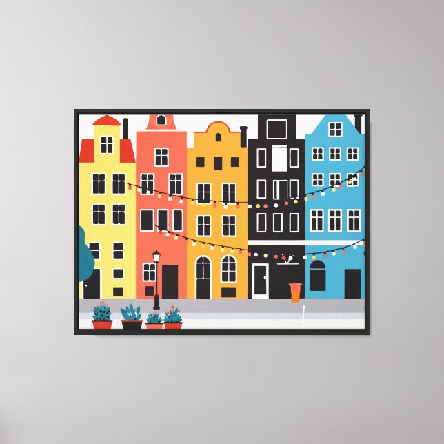 Dutch Street Canvas Print (Front)