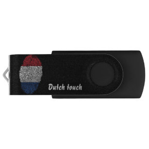 Dutch touch fingerprint flag flash drive