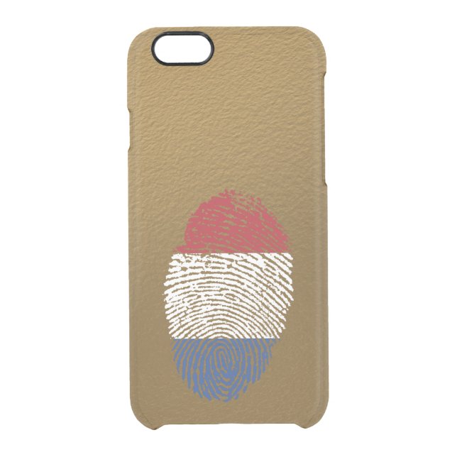 Dutch touch fingerprint flag uncommon iPhone case (Back)