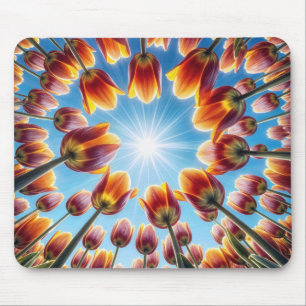 Dutch Tulip Garden In Sunshine Mouse Pad