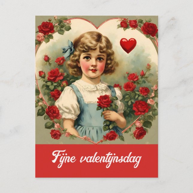 Dutch  Valentine Day  Postcard (Front)