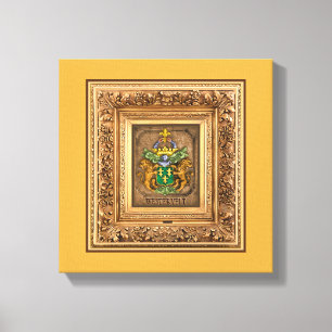 Dutch Van Westervelt Family Coat of Arms Canvas Print
