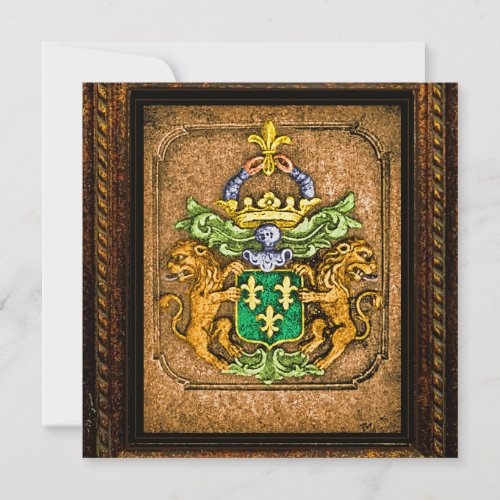 Dutch van Westervelt Family Coat of Arms Flat Card