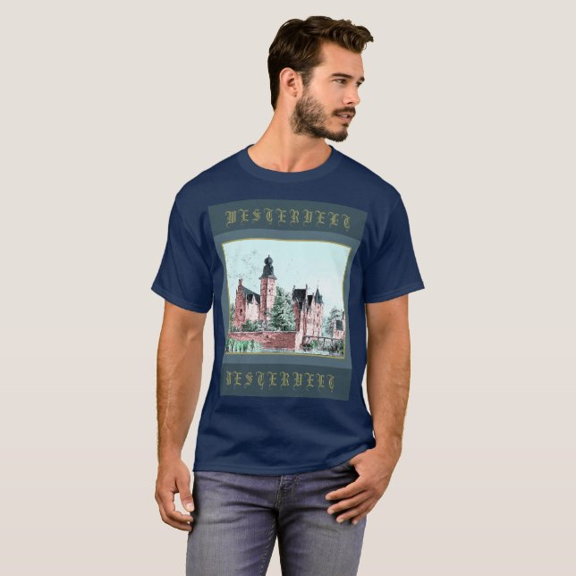 Dutch van Westervelt Family Coat of Arms Hi-Def  T-Shirt (Front Full)