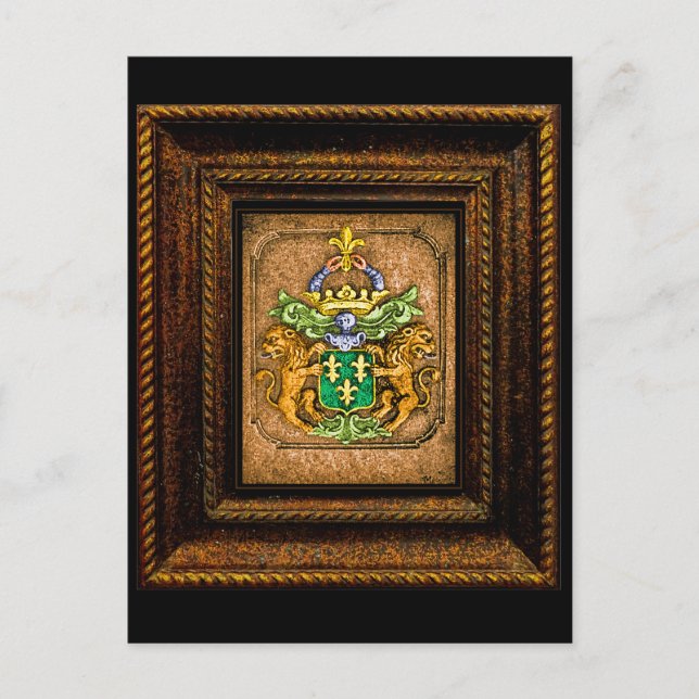 Dutch van Westervelt Family Coat of Arms  Postcard (Front)