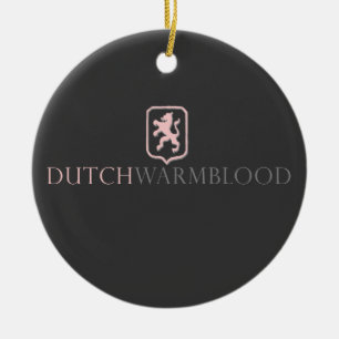 Dutch Warmblood Ceramic Ornament