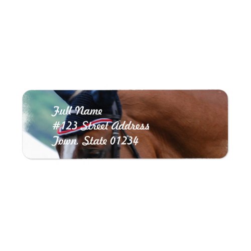 Dutch Warmblood Horse Mailing Label