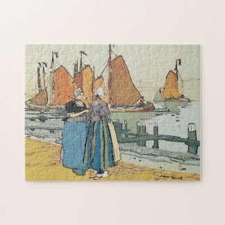 Dutch Water Front Jigsaw Puzzle