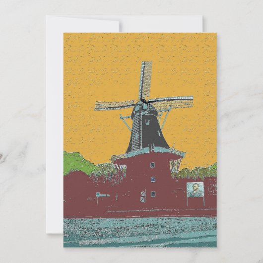 Dutch Wind Mill Van Gogh Style (Front)