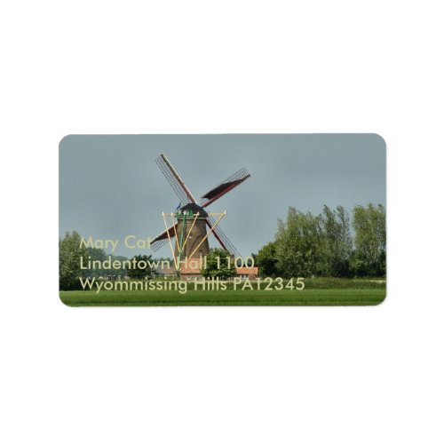Dutch Windmill 1 Label