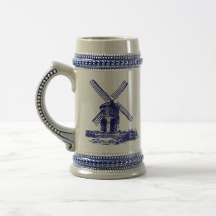 Dutch windmill beer stein