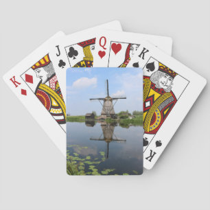 Dutch Windmill Kinderdijk Holland Poker Cards
