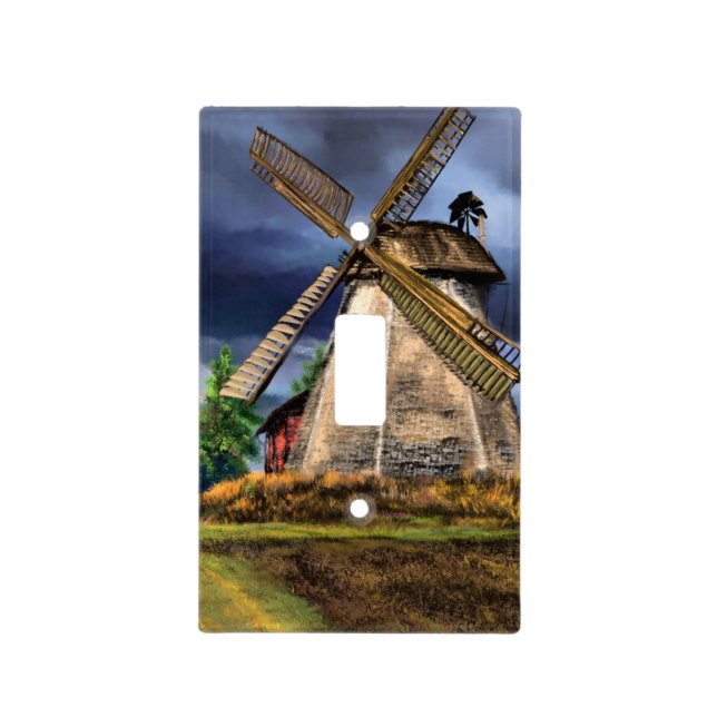 Dutch Windmill Light Switch Covers (Front)