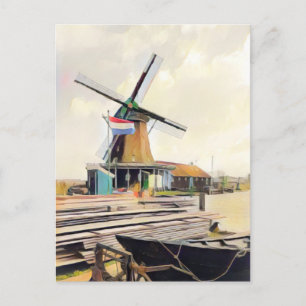 Dutch Windmill Postcard