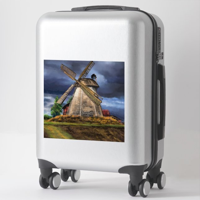 Dutch Windmill Sticker (Suitcase)