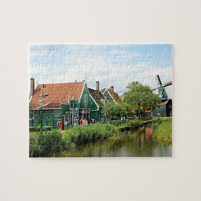 Dutch windmill village jigsaw puzzle (Horizontal)