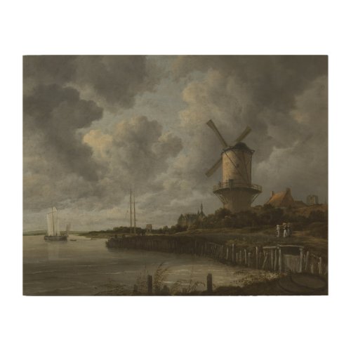 Dutch windmill Wijk bij Duustede Ruisdael Wood Wall Decor