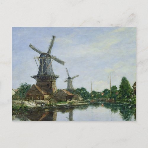 Dutch Windmills 1884 Postcard