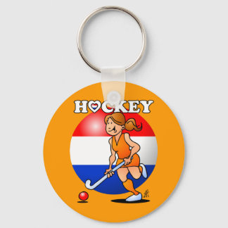 Dutch women's hockey team keychain