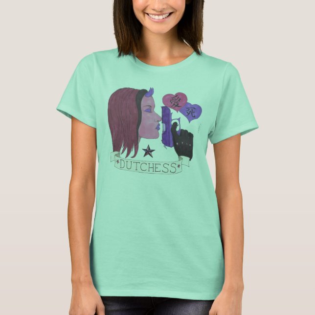 Dutchess DeLounge Tattoo Ladies T-Shirt (Front)